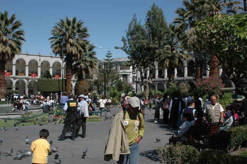 28 - Peru - Arequipa, plaza de armas